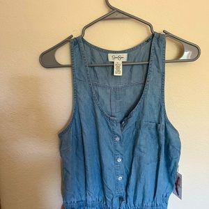 Jessica Simpson faux denim Jumper